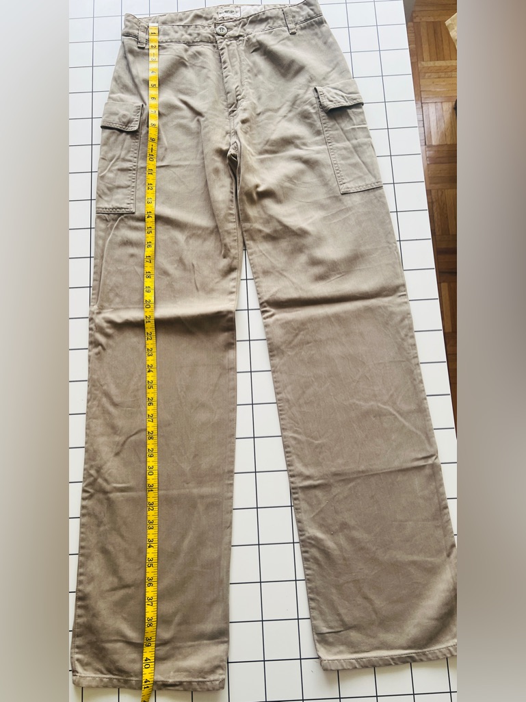 Helmut Lang Vintage Cargo Pants In Light Khaki From 90's Nwot Size 40eur/S
